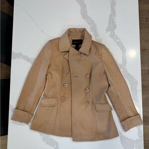Moda International Camel Pea Coat